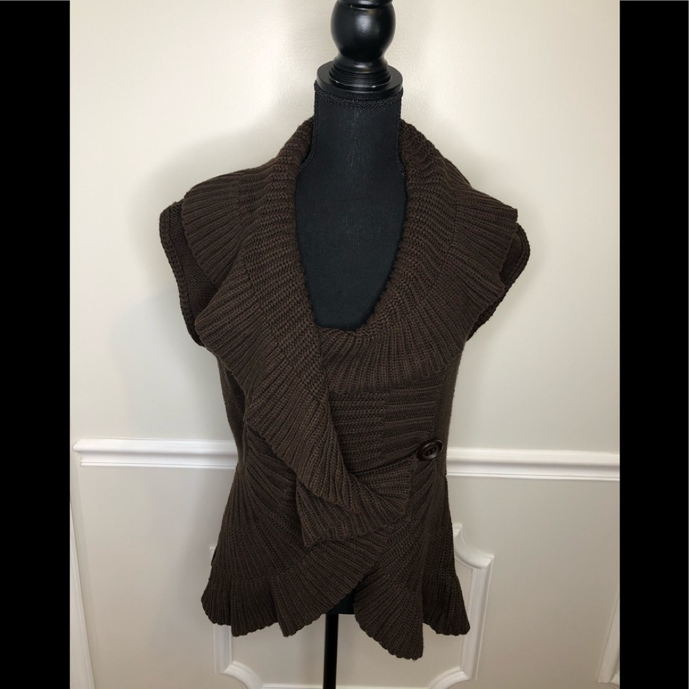 Bandolino Blu sleeveless cardigan sweater